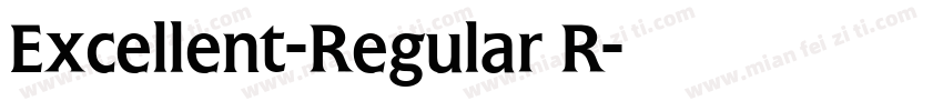 Excellent-Regular R字体转换